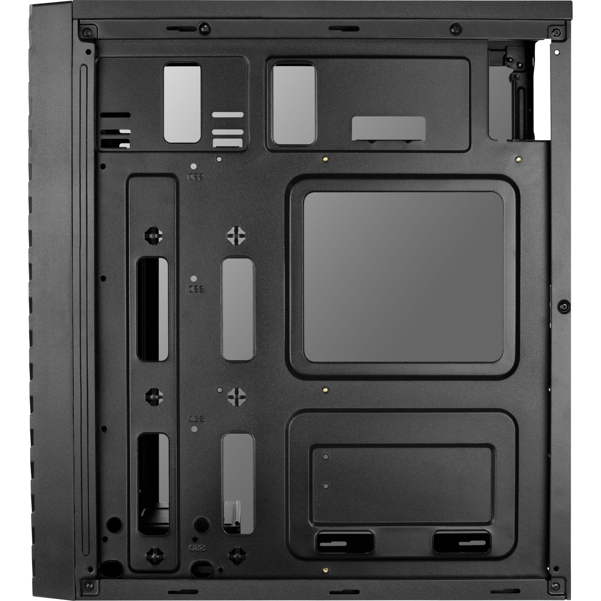 Aerocool streak midi tower behuizing (zwart | 3x usb-a | rgb | window)