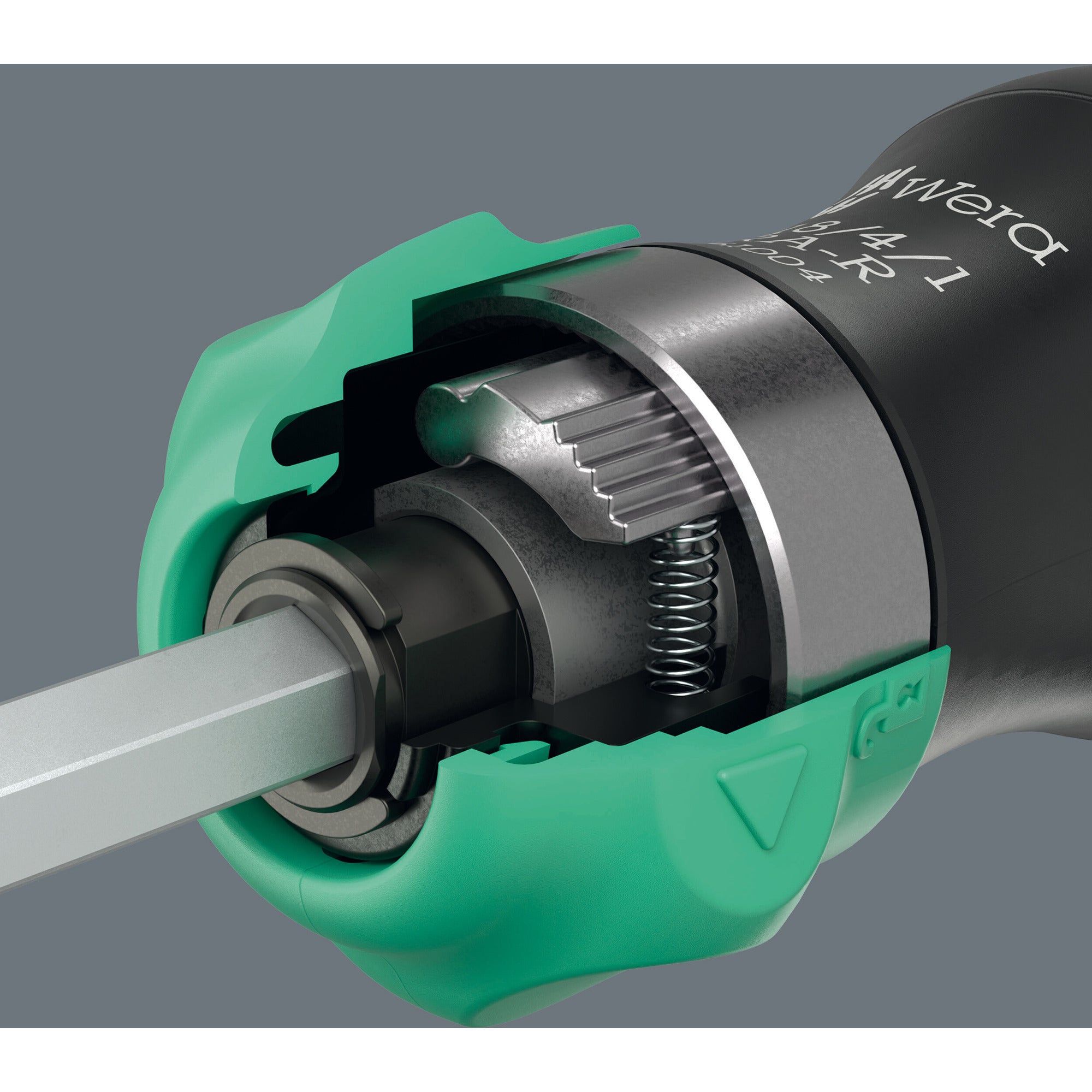 Wera kraftform kompakt 20 ra-r, 6‑delig bitset (zwart groen)