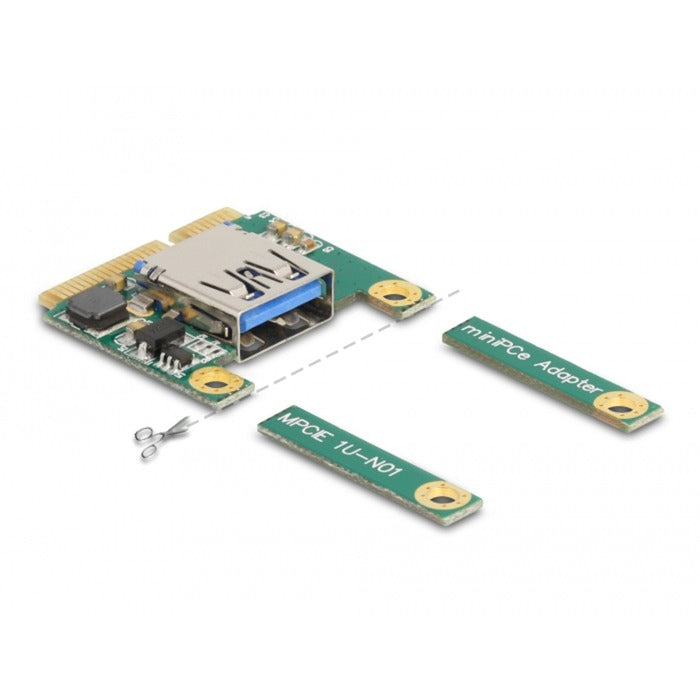 Delock mini pcie i o 1 x usb 2.0 type-a female full size half size controller