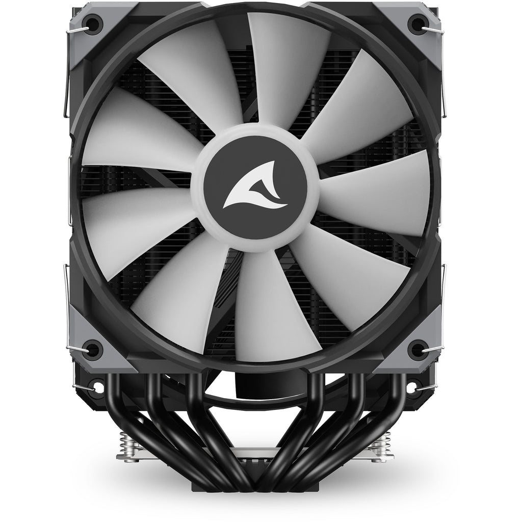 Sharkoon a60 rgb cpu-koeler (zwart, 4-pins pwm fan-connector)