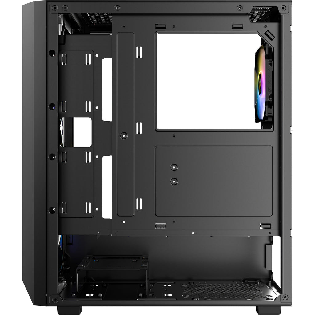 Antec ax67 argb midi tower behuizing (zwart | 3x usb-a | tempered glass)