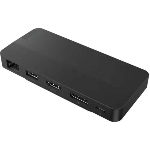 Lenovo usb-c-travel dock voor 2 schermen (met adapter) dockingstation (zwart)