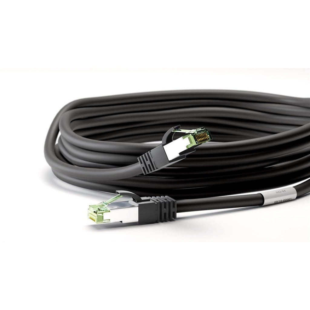 Goobay patchkabel cat.8.1 s ftp (zwart, 0,25 meter)