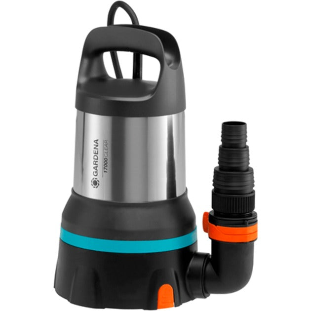 Gardena dompelpomp aquasensor 17000 rvs zwart blauw oranje