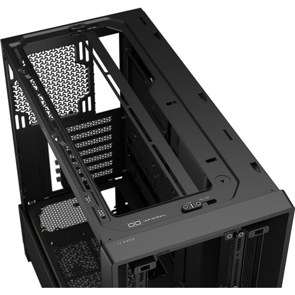 Corsair frame 4000d midi tower behuizing (zwart | 2x usb-a | 1x usb-c | tempered glass)