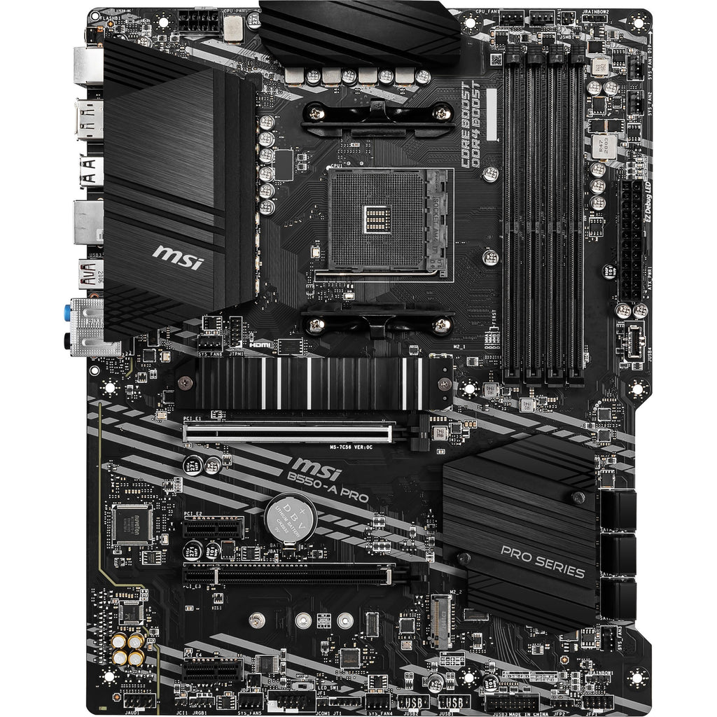 Msi b550-a pro socket am4 moederbord (zwart, raid, gb-lan, sound, atx)