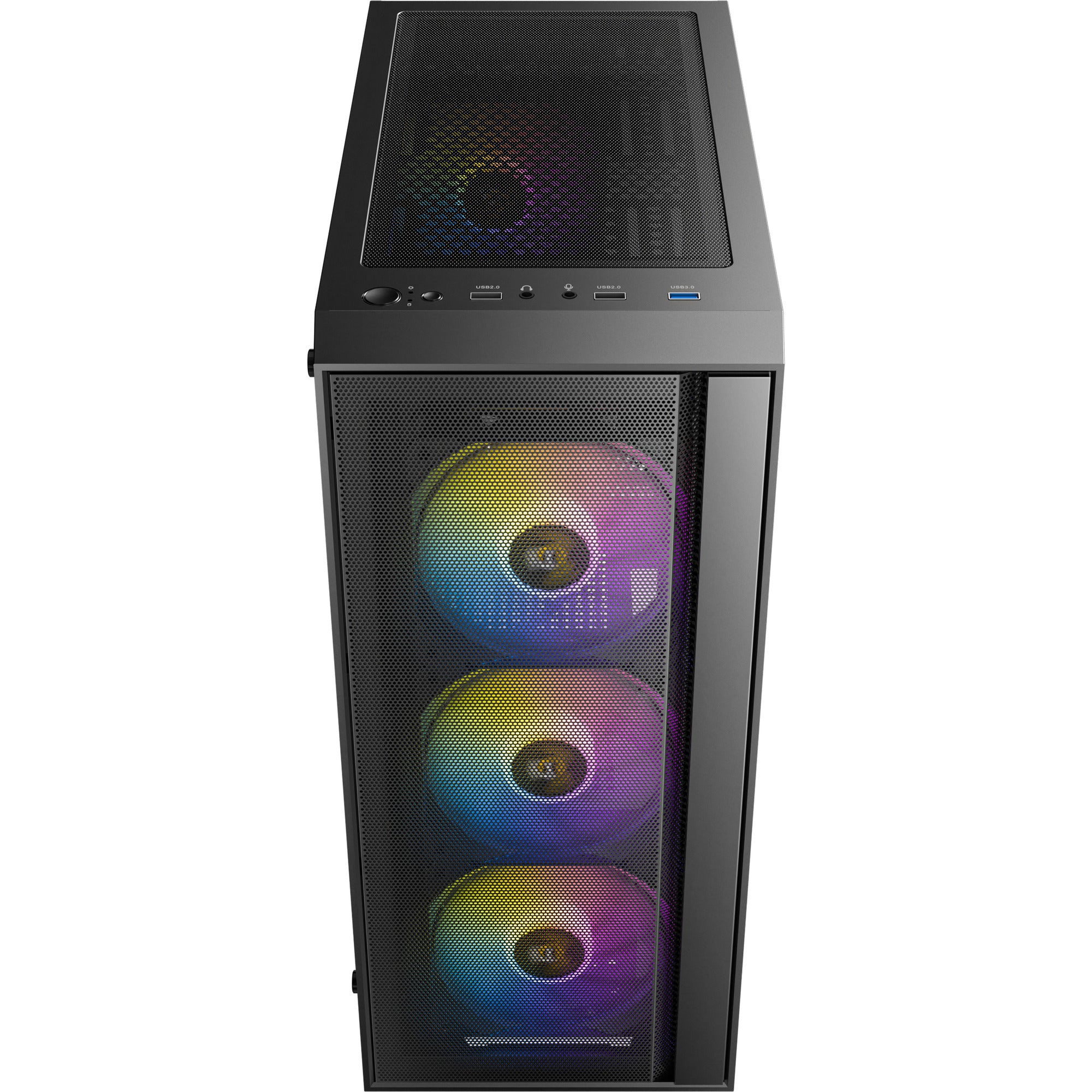 Antec ax65 argb midi tower behuizing (zwart | 3x usb-a | tempered glass)