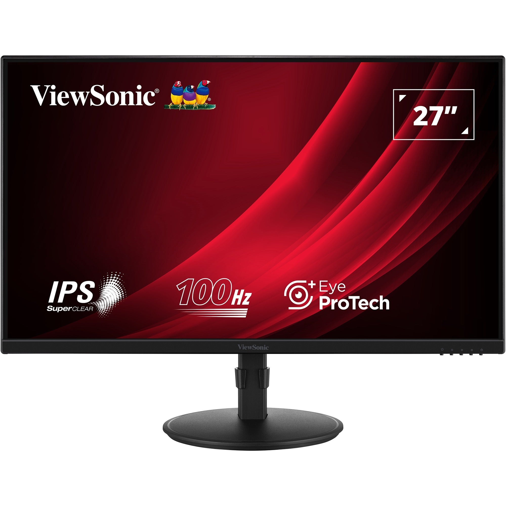 Viewsonic vg2708a-mhd 27 monitor (zwart, 1x hdmi, 1x displayport, vga, sound, 100 hz)