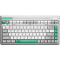 Iqunix og80 wormhole wireless mechanical keyboard (grijs, us lay-out (qwerty), cherry mx brown, 80% (tkl), rgb leds, hot-swappable, pbt, 2.4ghz | bluetooth 5.1 | usb-c)