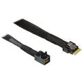 Inter-tech sff-8654 4i - sff 8643 kabel (zwart)