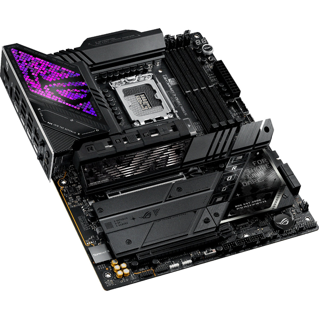 Asus rog strix z890-e gaming wifi socket 1851 moederbord (zwart, raid, 5gb-lan, wi-fi 7, bt, sound, atx)