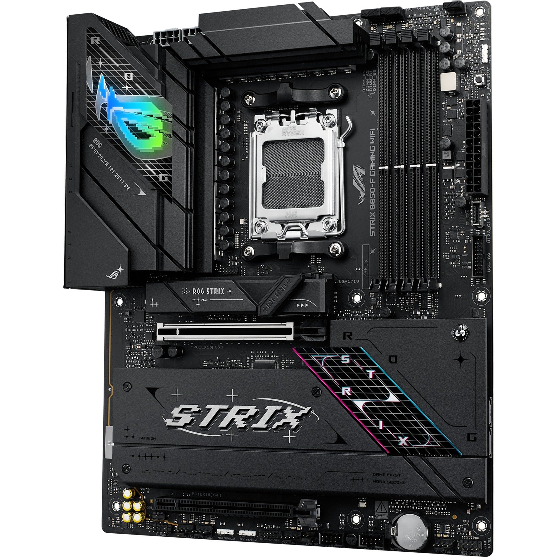 Asus rog strix b850-f gaming wifi socket am5 moederbord (2,5gb-lan, wi-fi 7, bt, sound, atx)