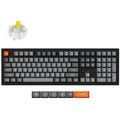 Keychron k10 max-h4 rgb mechanisch toetsenbord (zwart, us lay-out (qwerty), super banana, 100%, rgb leds, osa double-shot pbt, hot swap, usb-c | 2.4 ghz | bluetooth 5.1)