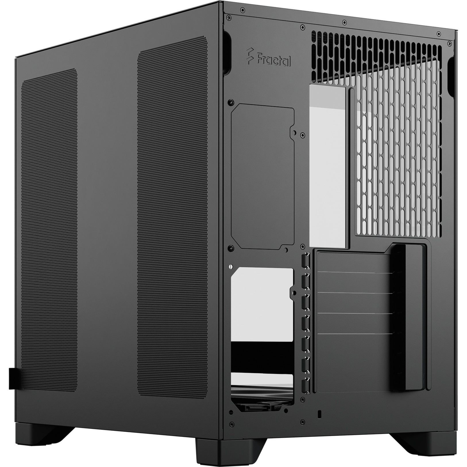 Fractal design pop 2 vision rgb midi tower behuizing (zwart | 1x usb-a | 1x usb-c | rgb | tempered glass)