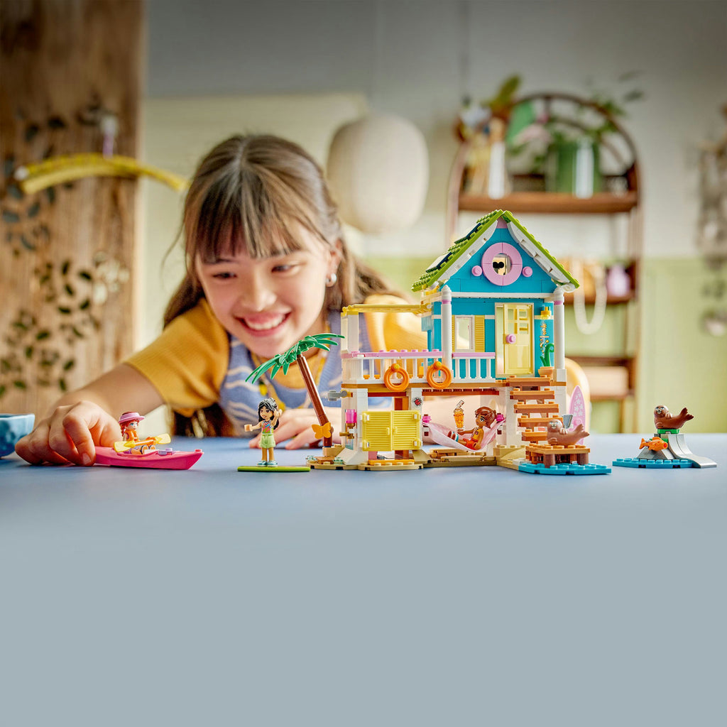 Lego friends - strandhuis met zeehonden constructiespeelgoed (42699)