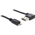 DeLOCK USB 2.0 Stecker links/rechts > Micro-B, 3 m