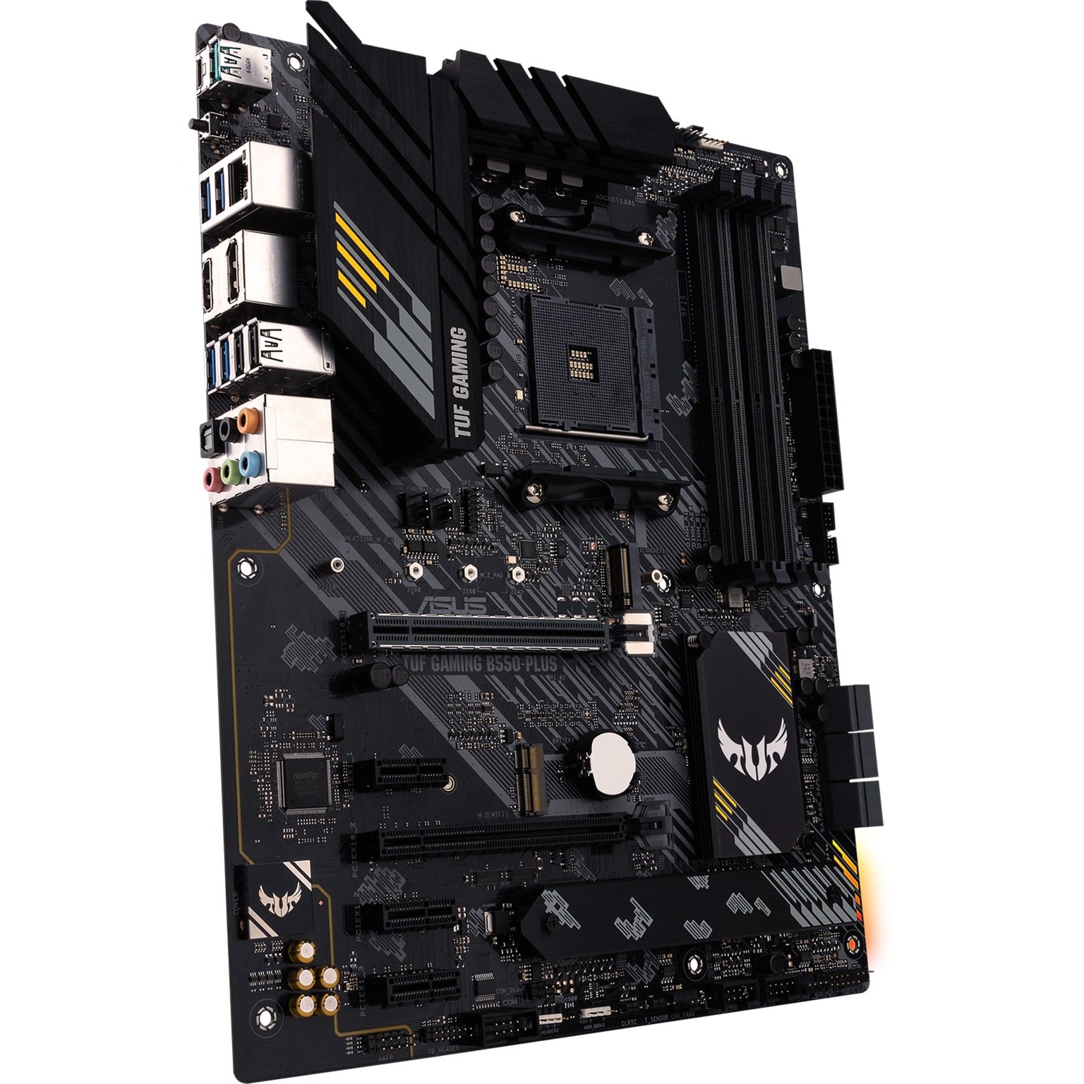 Asus tuf gaming b550-plus socket am4 moederbord (zwart, raid, 2.5gb-lan, sound, atx)