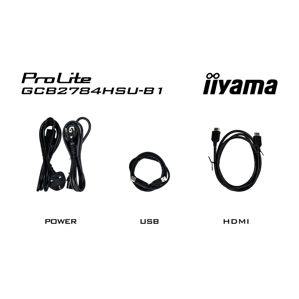 Iiyama g-master red eagle gcb2784hsu-b1 27 curved gaming monitor (zwart, 2x hdmi, 1x displayport, usb, audio, amd free-sync, 240 hz)