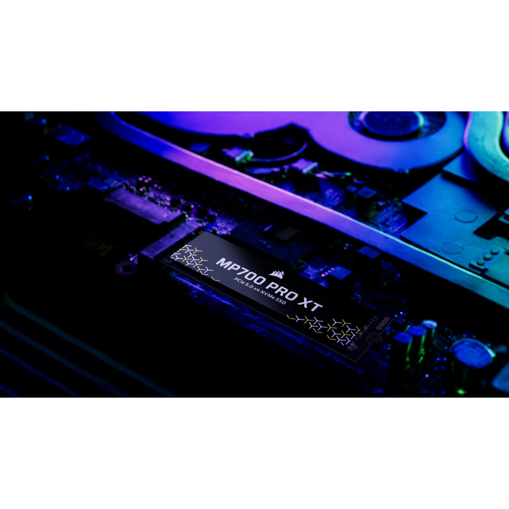 Corsair mp700 pro xt 1 tb ssd (zwart, pcie gen5 x4 nvme 2.0, m.2 2280, 3d tlc nand)