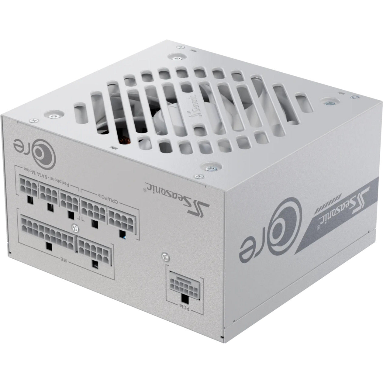 Seasonic core gx-750-v2-white modulaire 750 watt voeding (wit, 1x 12v-2x6, 2x pcie)