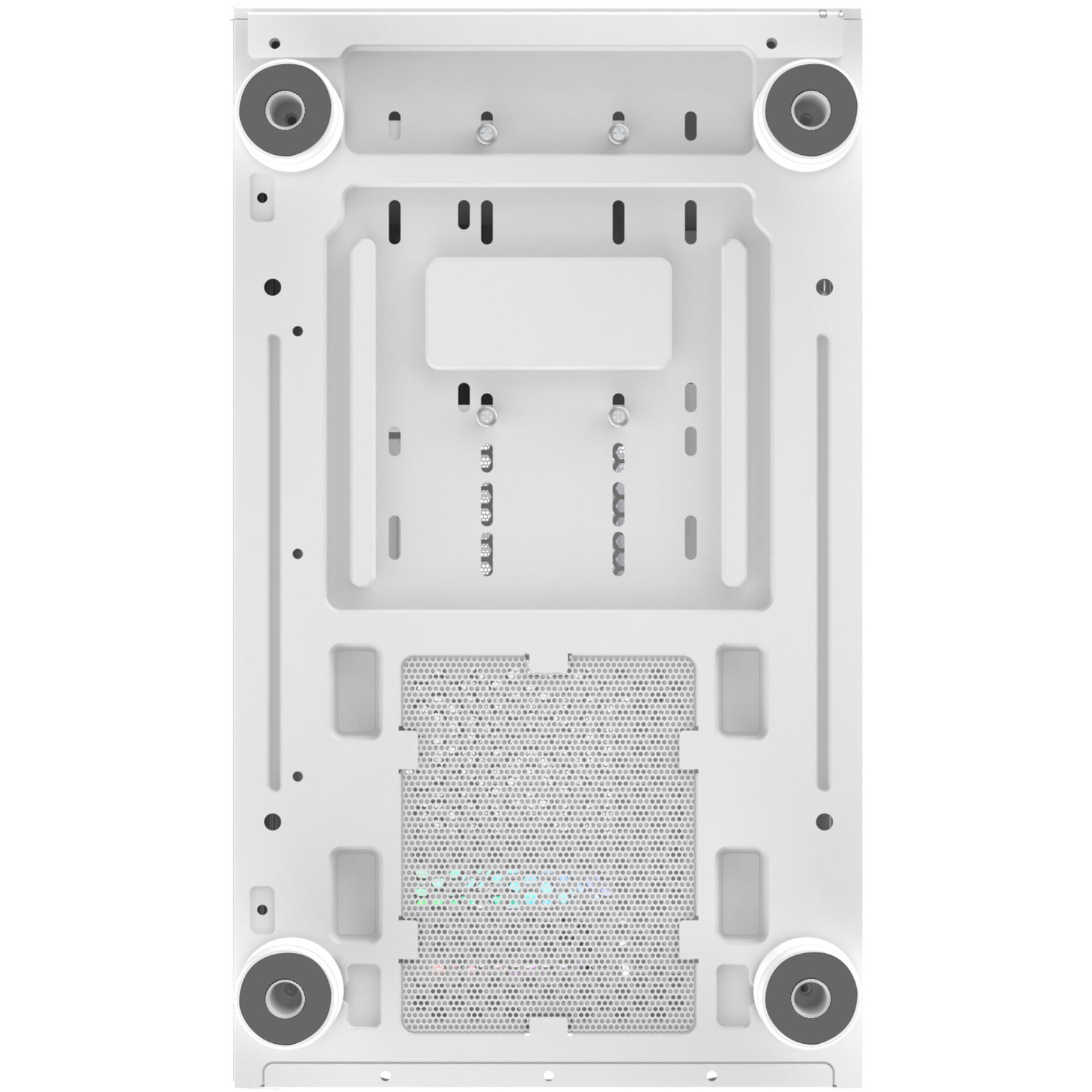 Thermaltake view 170 ws argb mini tower behuizing (wit houtkleur | 2x usb-a | rgb | tempered glass)