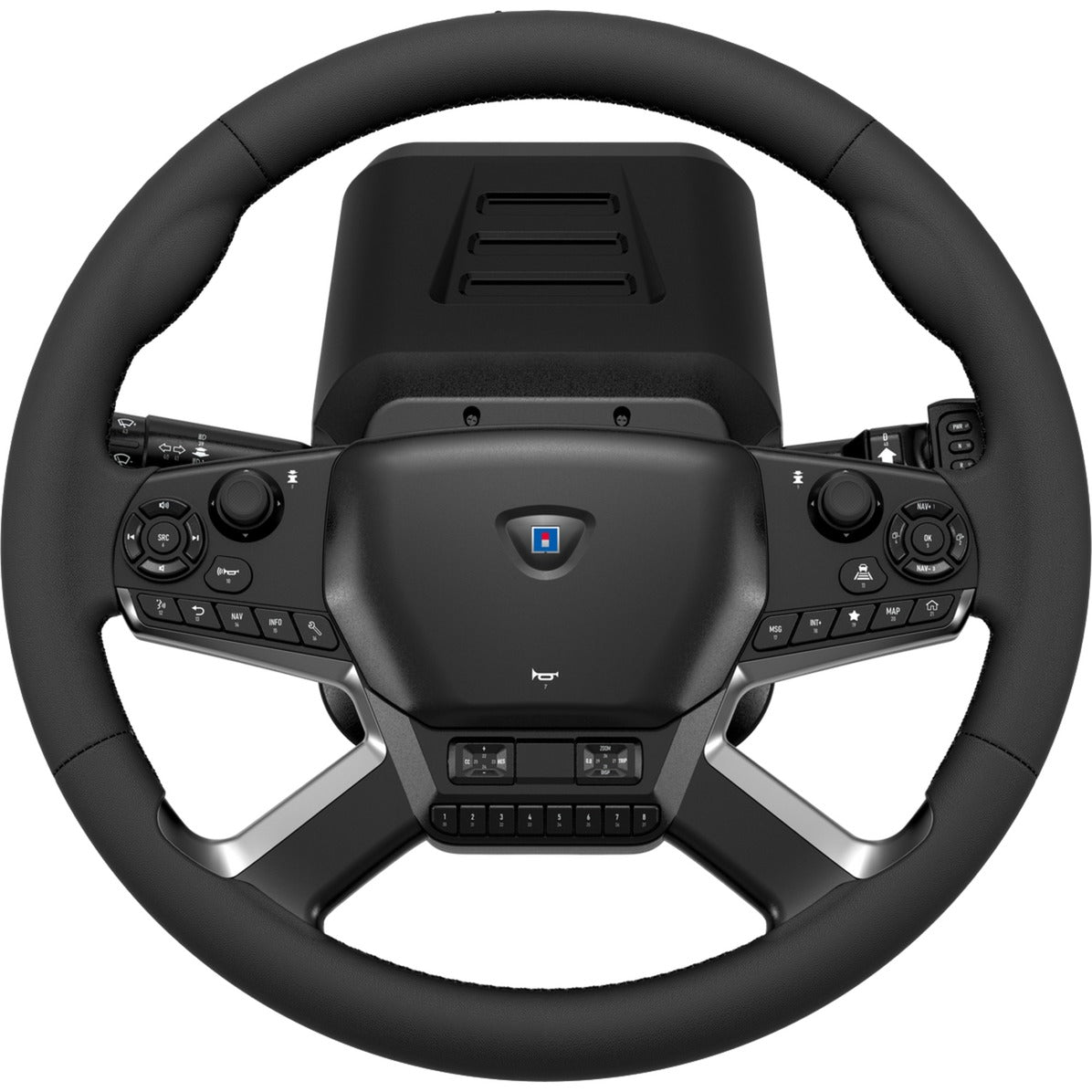Hori force feedback truck control system simulatorset (zwart zilver)