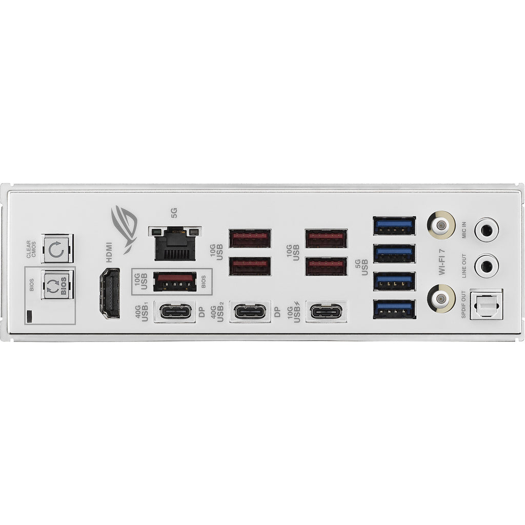 Asus rog strix x870e-a gaming wifi7 neo socket am5 moederbord (wit, raid, 5 gb-lan, wi-fi 7, bt 5.4, sound, atx)
