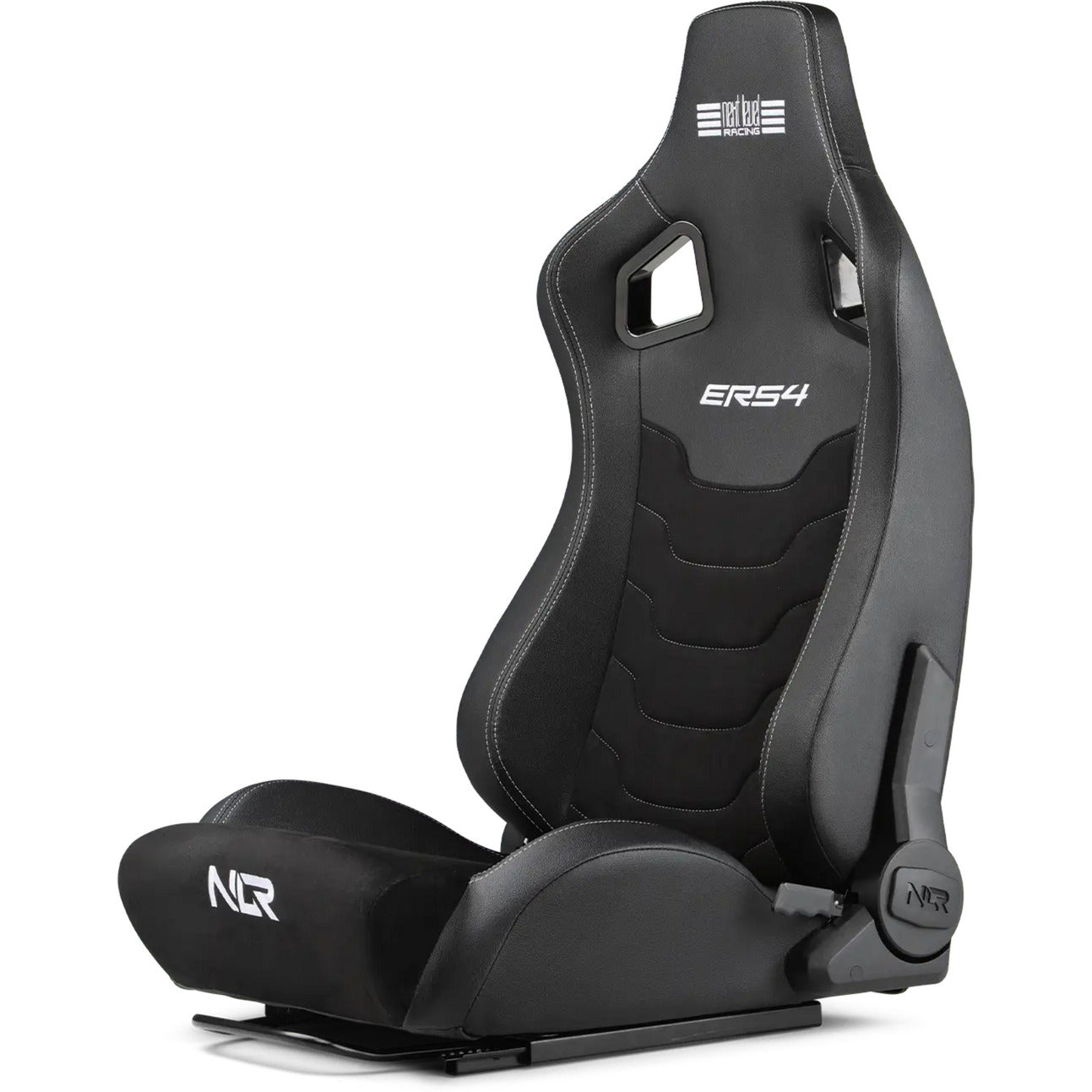 Next level racing ers4 elite reclining seat - pu leder suède edition gamestoel (zwart)