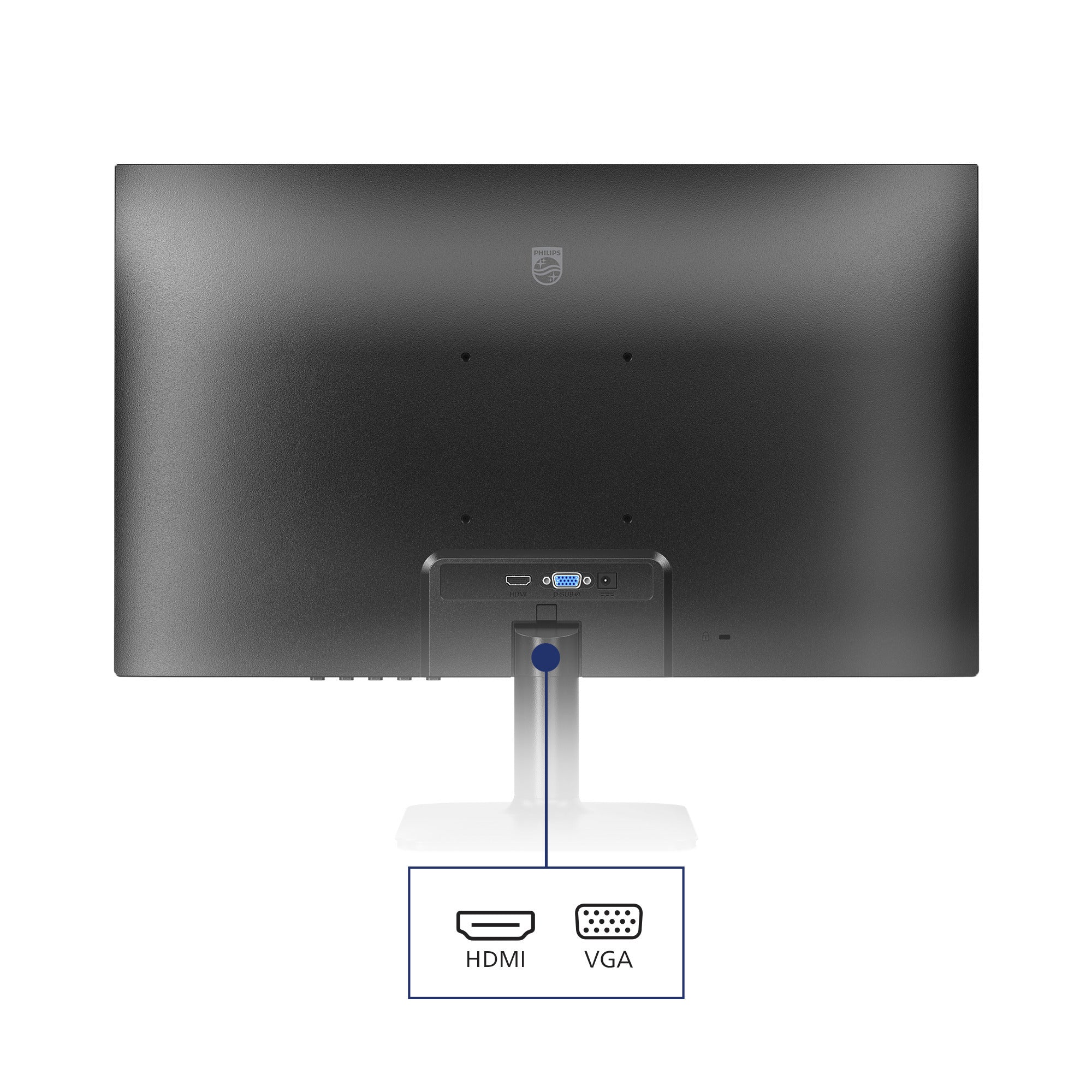 Philips 24e2n1100lb 23.8 monitor (zwart, hdmi, vga)