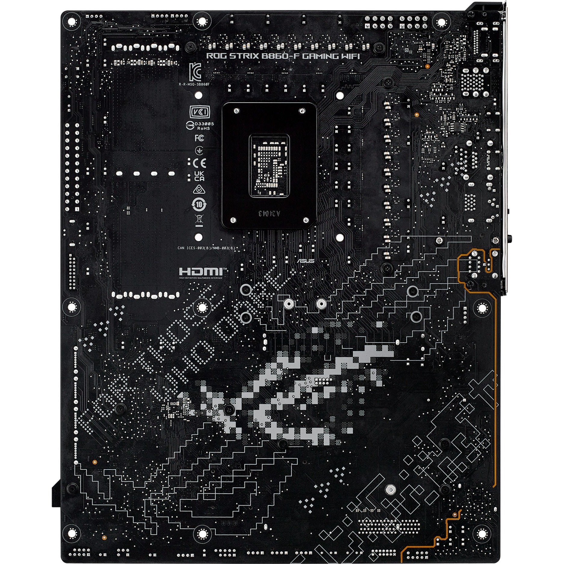 Asus rog strix b860-f gaming wifi socket 1851 moederbord (raid, 2.5 gb-lan, wi-fi 7, bt, sound, atx)