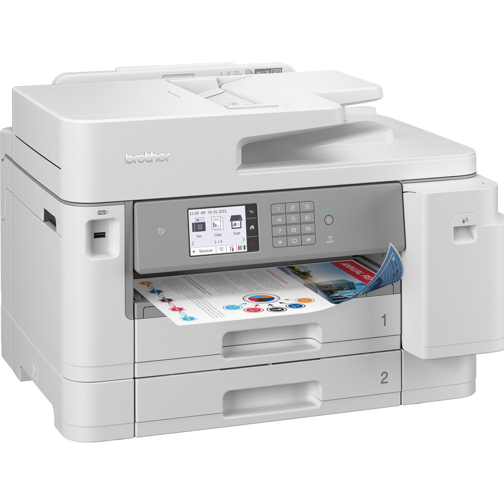 Brother mfc-j5955dw all-in-one inkjetprinter met faxfunctie (grijs, scannen, kopiëren, faxen, lan, wi-fi)