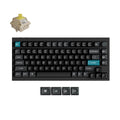 Keychron q1 ultra-m4 8k wireless custom mechanical keyboard (zwart, us lay-out (qwerty), silk pom banana, 75%, rgb, hot swap, 8k, 2.4 ghz | bluetooth 5.2 | usb-c)