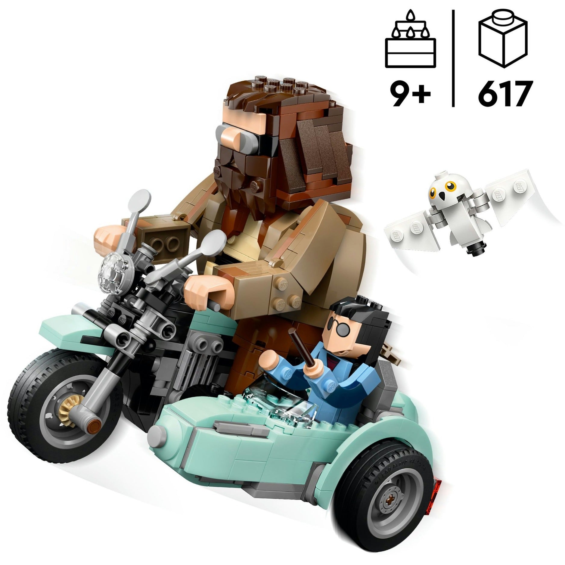 Lego harry potter - hagrid en harry's rit op de motor constructiespeelgoed (76443)