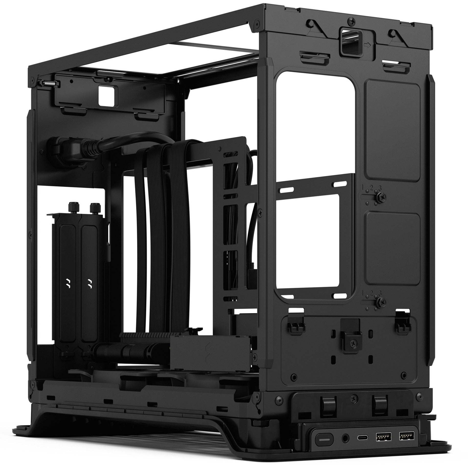 Fractal design era 2 charcoal mini tower behuizing (donkergrijs | 2x usb-a | 1x usb-c)