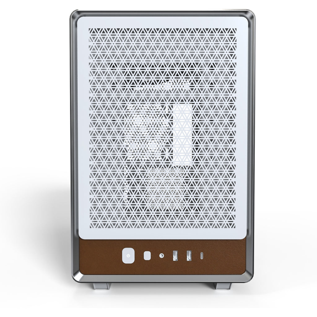 Montech heritage midi tower behuizing (wit beige | 2x usb-a | 1x usb-c)