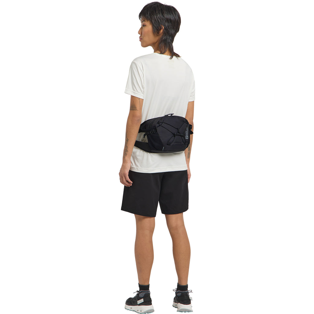 Jack wolfskin velocity heuptas (zwart, 4 liter)