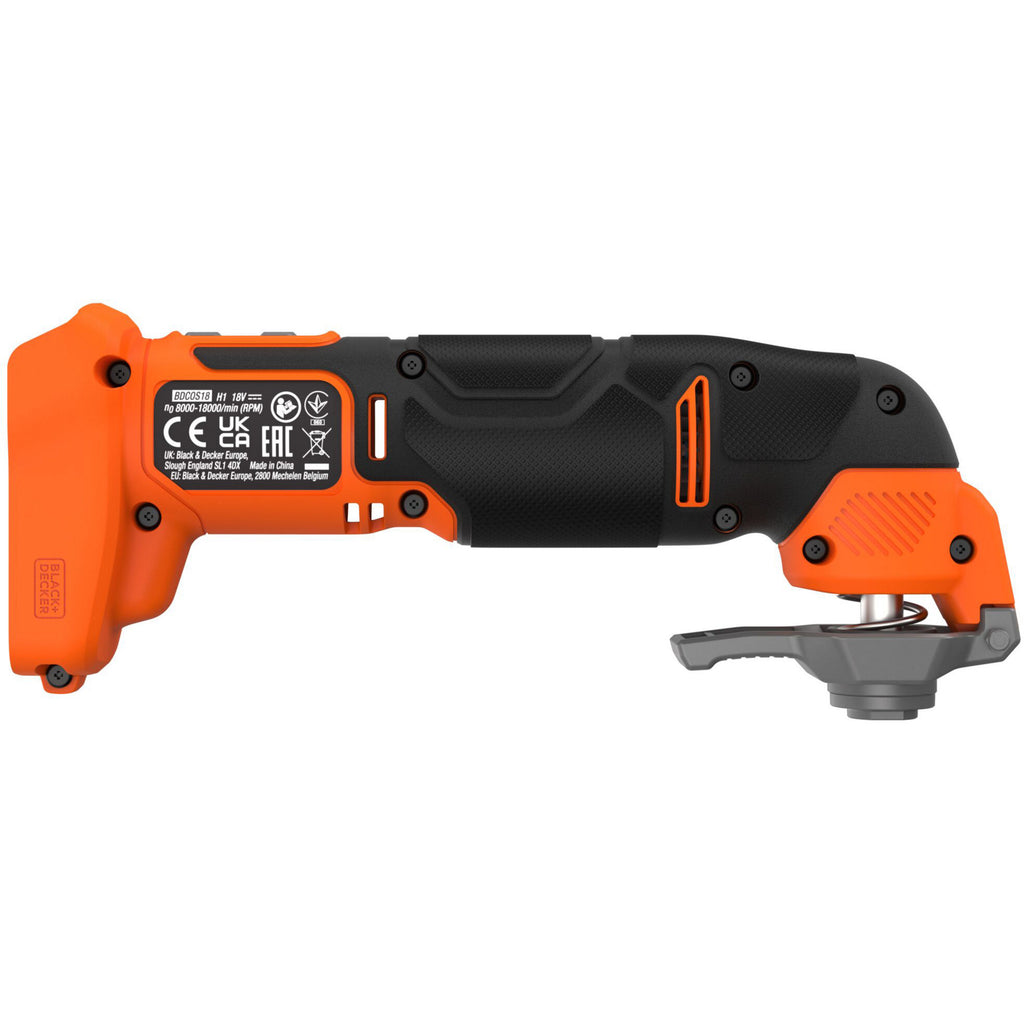 Black+decker 18v schroefklopboormachine + 18v oscillerende multitool bundel (zwart oranje)