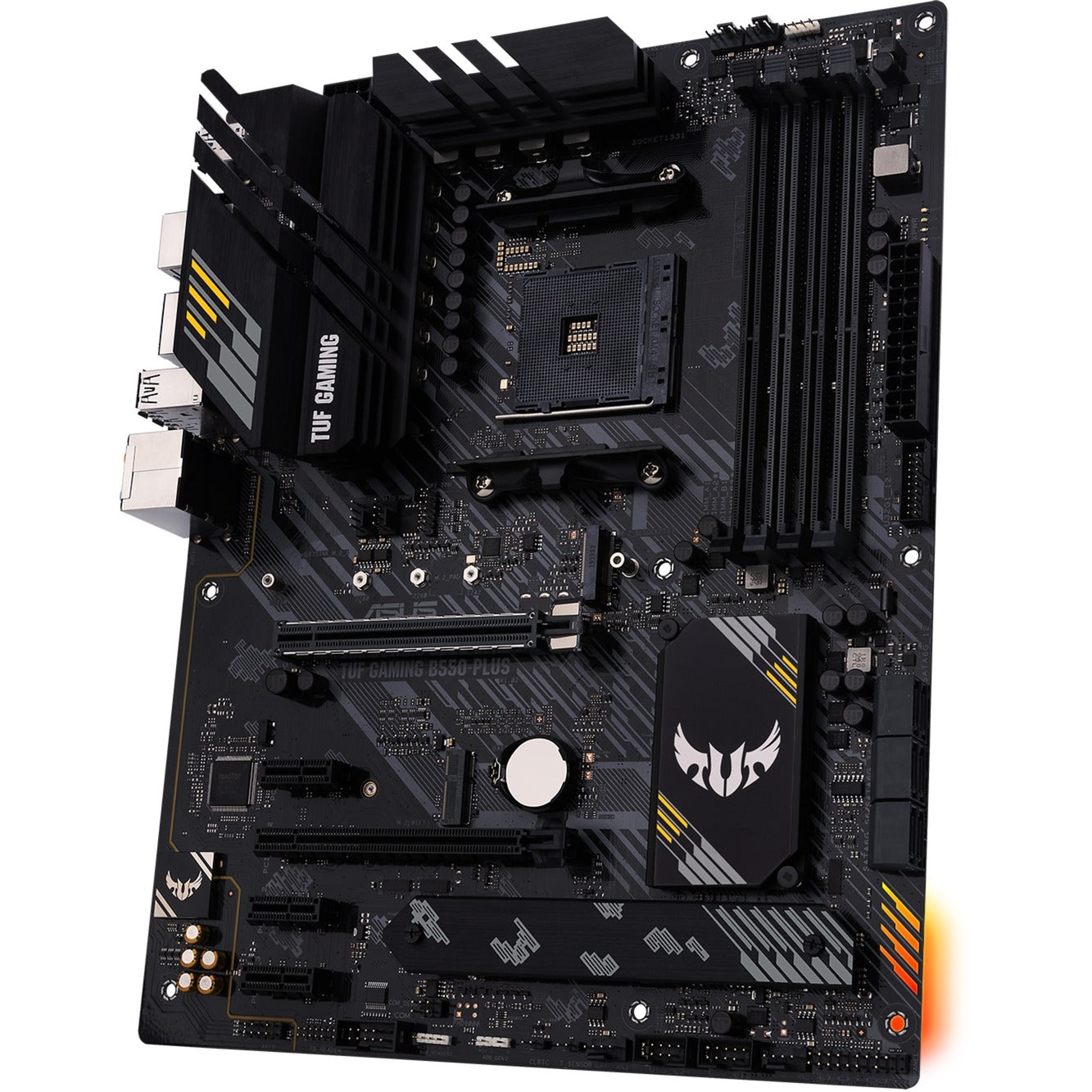 Asus tuf gaming b550-plus socket am4 moederbord (zwart, raid, 2.5gb-lan, sound, atx)