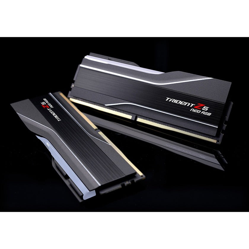 G.skill 64 gb ddr5-6000 (2x 32 gb) kit werkgeheugen (zwart, f5-6000j3040g32gx2-t, trident z5 neo rgb, expo)