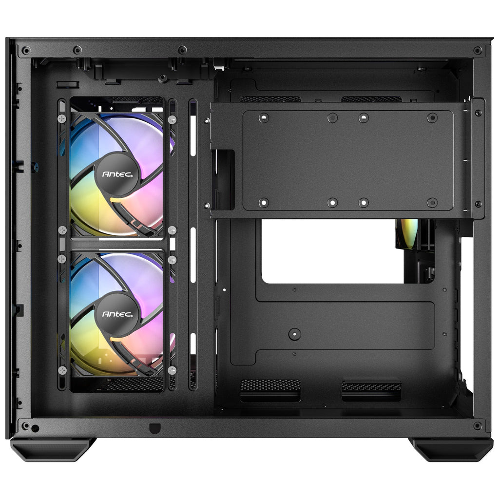 Antec cx600m argb mini tower behuizing (zwart | 3x usb-a | tempered glass)