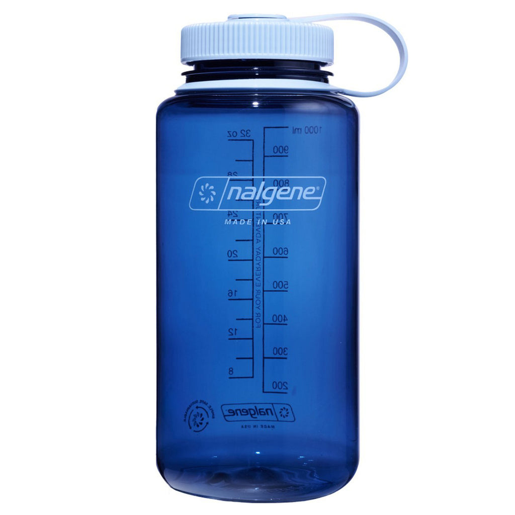 Nalgene wide mouth sustain water bottle, 1 liter drinkfles (indigo)