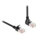 DeLOCK RJ45 Netzwerkkabel Cat.6A S/FTP Slim 90° nach unten