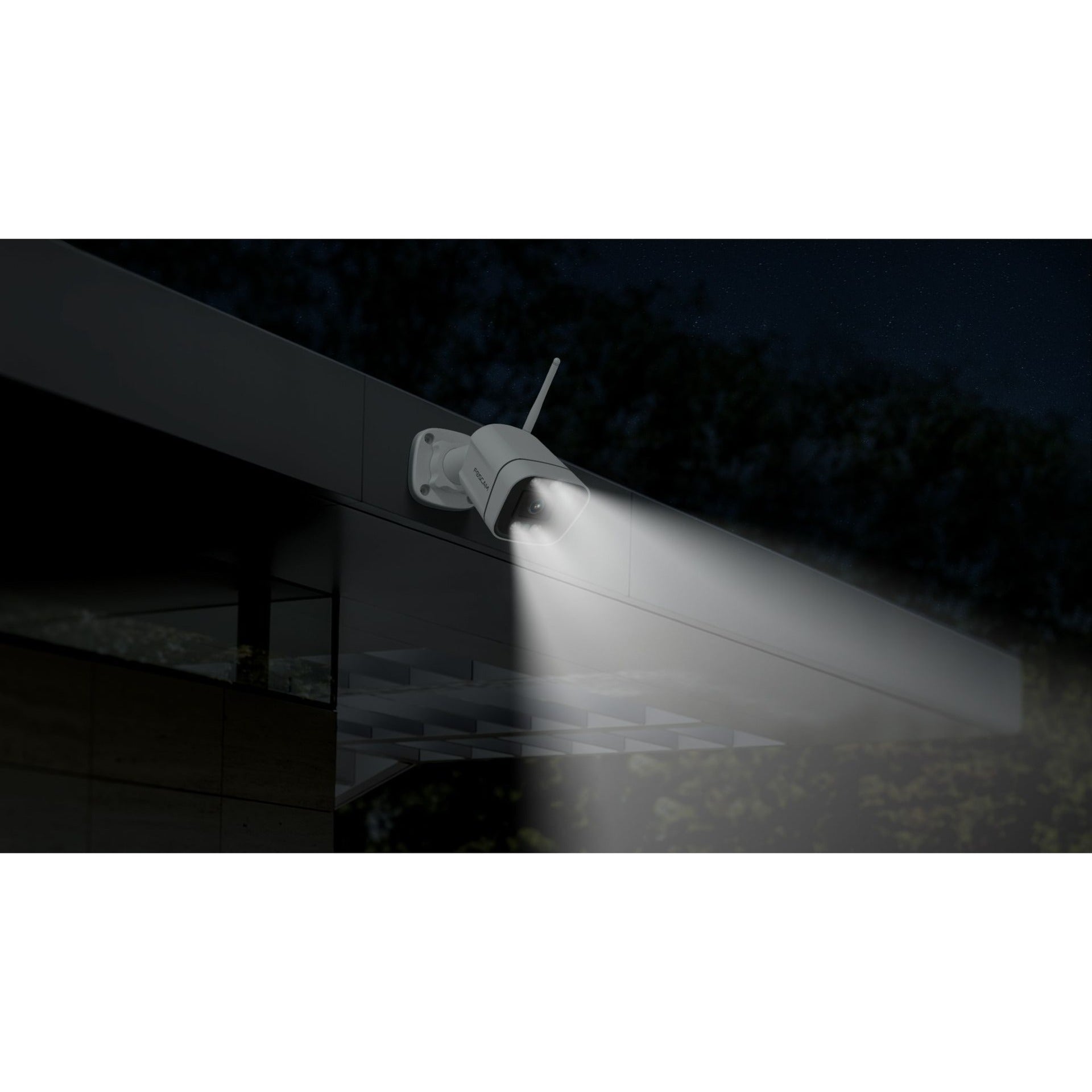 Foscam v8p, 4k 8mp dual-band wifi beveiligingscamera (zwart, met geluid- en lichtalarm)
