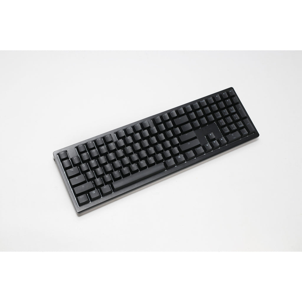 Ducky zero 6108 classic black, gaming toetsenbord (zwart wit, us lay-out, cherry mx2a speed silver, rgb leds, double-shot pbt, hot swap, 2.4ghz | bluetooth | usb-c)