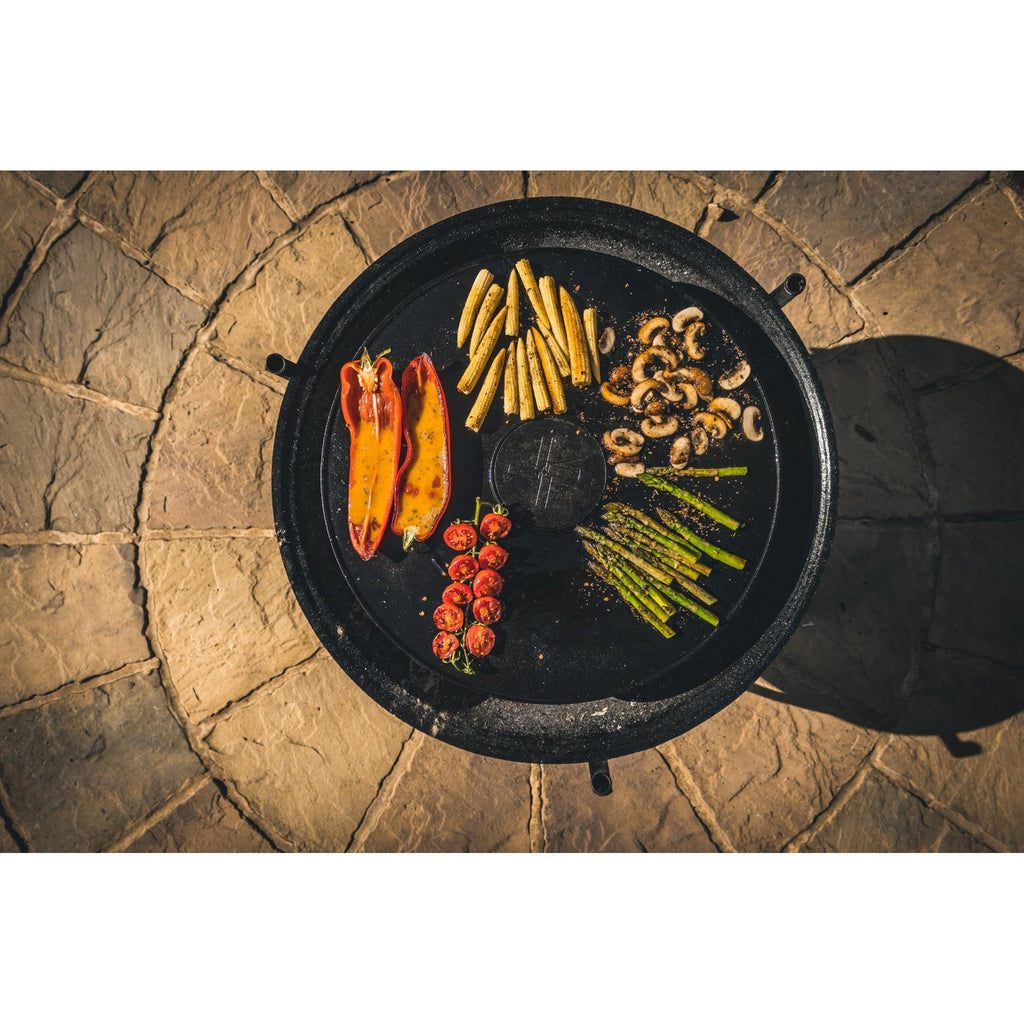The windmill plancha grillplaat (zwart, 75 cm)