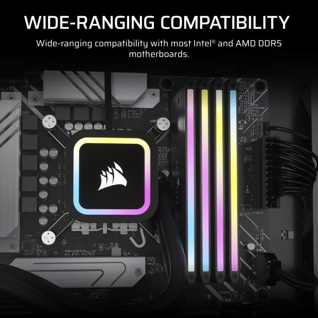 Corsair dominator titanium ddr5 lighting enhancement kit ledverlichting (zwart)