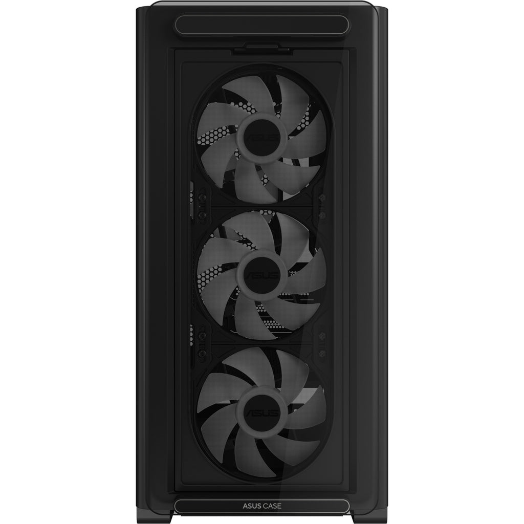 Asus a23 plus mini tower behuizing (zwart | 2x usb-a | 1x usb-c | rgb | tempered glass)