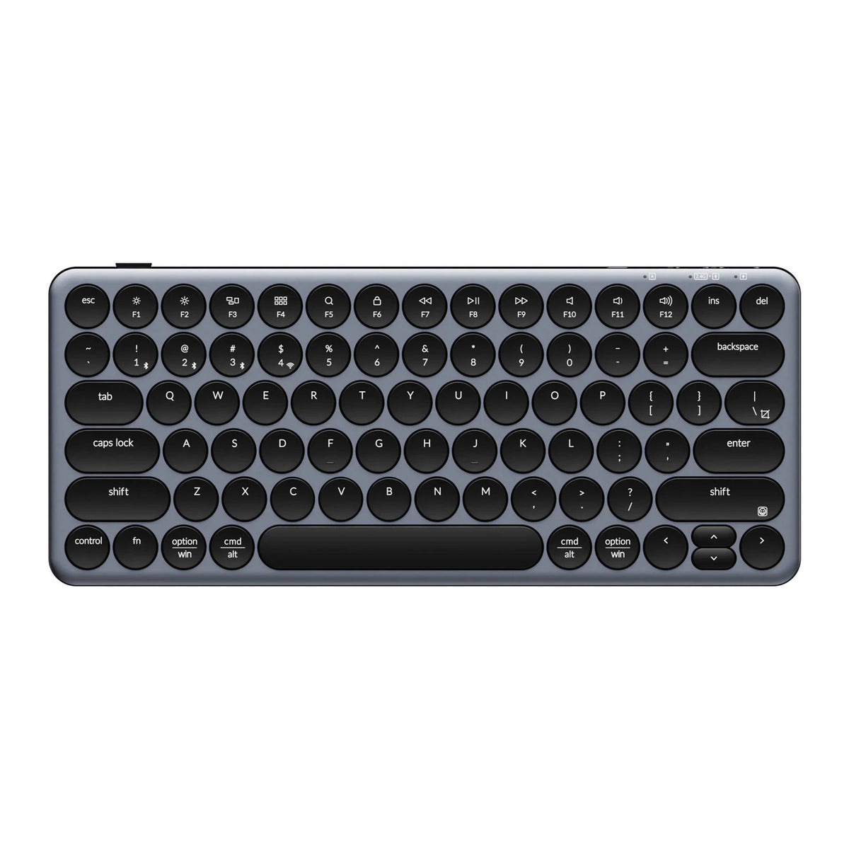 Keychron b3 pro-k1 toetsenbord (grijs, us lay-out (qwerty), scissor switches, 75%, abs keycaps, 2.4 ghz | bluetooth | usb)