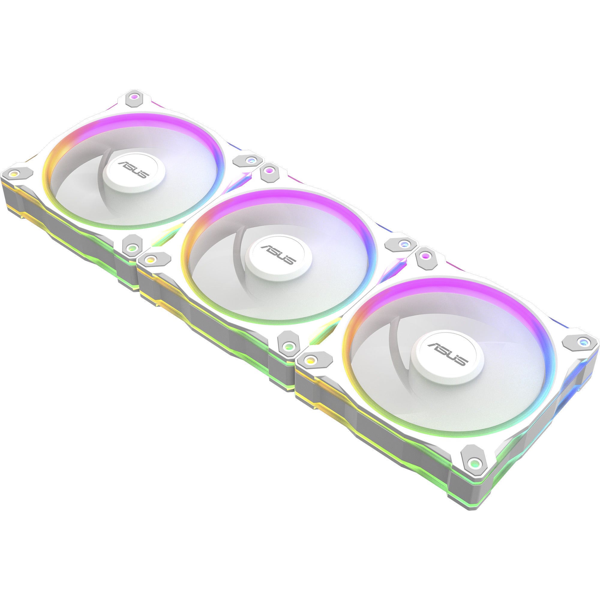 Asus prime mr120 argb reverse fan - triple pack case fans (wit, 3 stuks, 120 x 120 x 28 mm, 3 stuks)