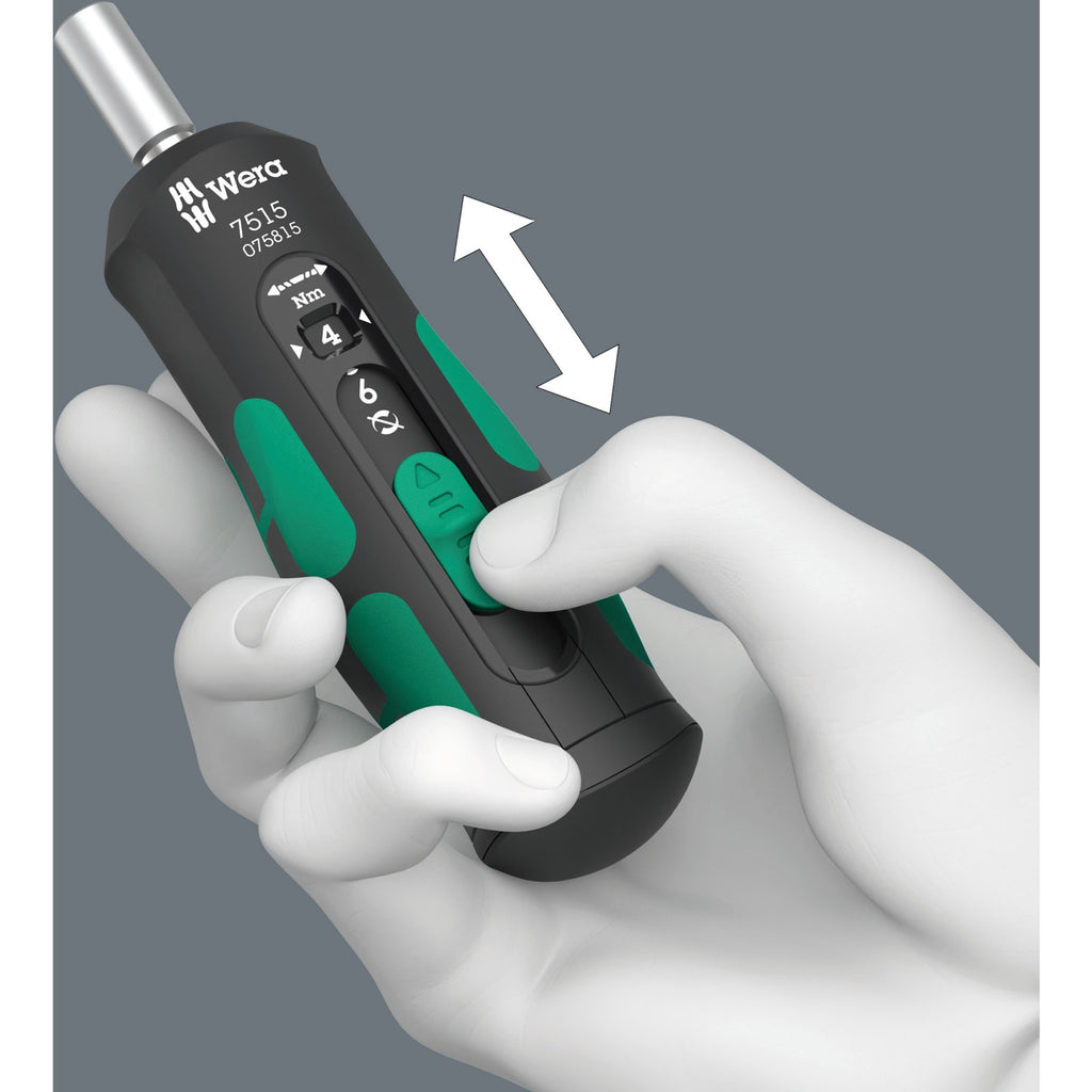 Wera 7515 kraftform safe-torque speed draaimomentschroevendraaier (zwart groen, 2-6 nm)